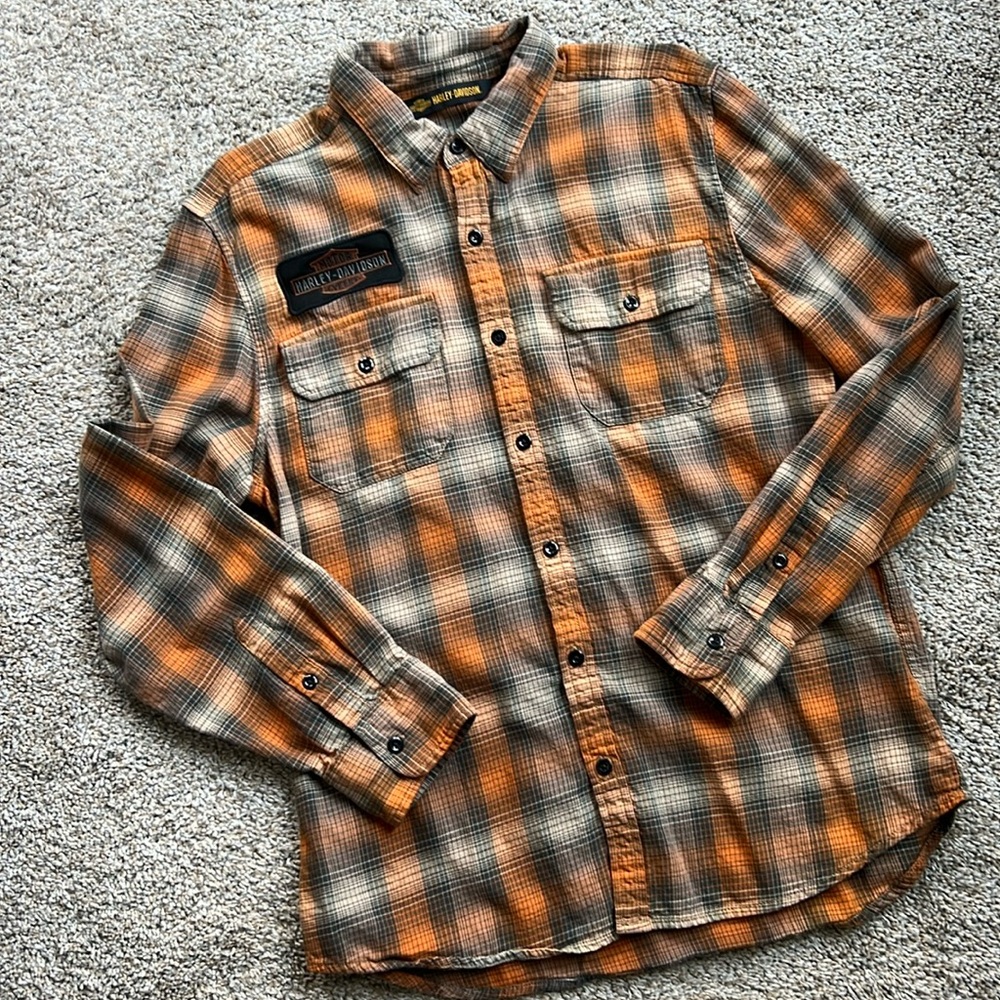 Harley-Davidson Men’s Plaid Shirt - Large